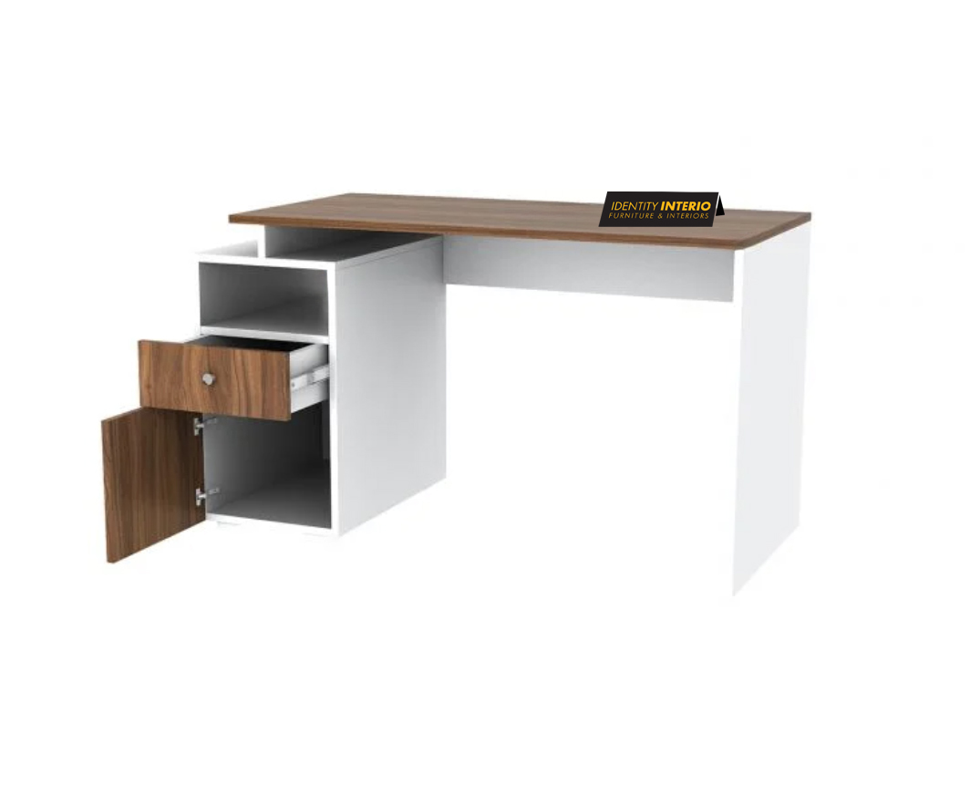 study table open drawers