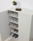 Shoe cabinet white with 4 shelves