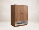 shoe cabinet with open space at bottom