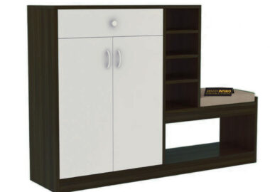 Foyer shoe cabinet in black colour