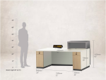 measurements of reception desk