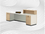 backside view reception desk