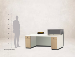 showing measurements of reception desk