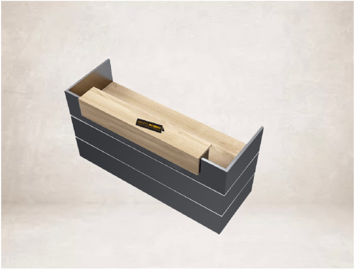 top view of reception desk