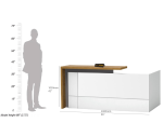 Reception unit white
