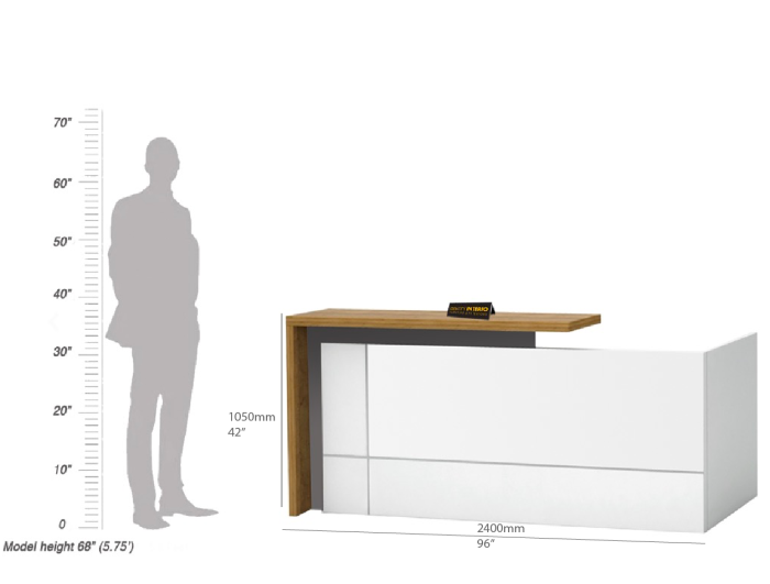 Reception unit white