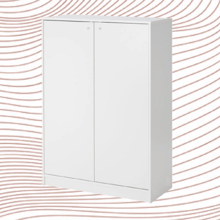white shoe cabinet
