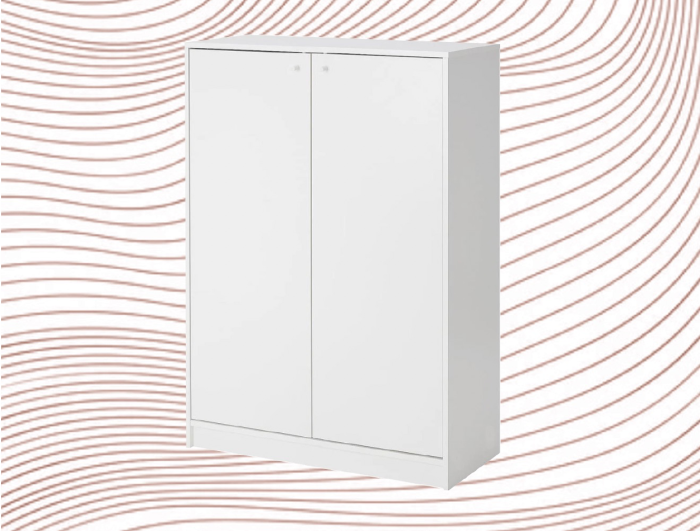 white shoe cabinet